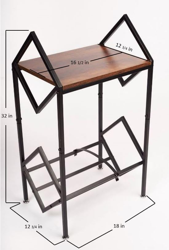 MODERN VINYL Record Holder - Matte Black Metal - 160 - 200 LP Storage, 1 Tier Stand - Modern Vinyl